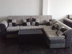 New Modern Fabric (L) Sofa Set .