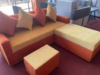 New Modern Fabric Sofa Set With Stool.