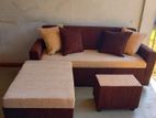 New Modern Fabric Sofa Set With stool pillow .