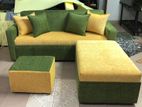 New Modern Fabric Sofa Set With stool pillow .