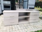 New Modern Melamine Ash White Tv Stand .