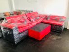 New Modern Red (L) Sofa Set .