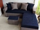 New Modern Sofa Set With stool pillow free .