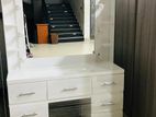 New Modern White Large Dressing Table with Bulb
