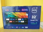 New MX+ 32'' Smart Frameless FHD LED Tv with Bluetooth