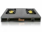 New National Double Burner Gas Cooker - Stainless Steel