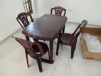 New Nippon Plastic Dining Table with Chiar Set
