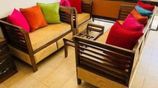 new pillows sofa set