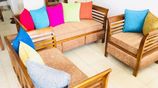 new pillows sofa set
