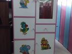 New pink and blue color Melamine baby cupboard @Glass