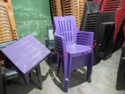 New Plastic Chair Set With Stool