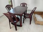 New Plastic Dining Table with Chair 4