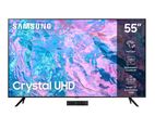 New Samsung 55" Crystal 4K UHD Smart TV - CU7000