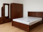 New Spring Mattress with 10 Item Bedroom Set Cupboard Dressing Table