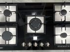 New Square Type Luxury 5 Burner Glass Top Cooker