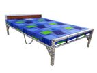 NEW STEEL BED WITH MATTRESS