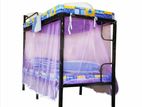 new steel bunk bed double layer mattress A