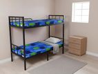 New Steel Bunk Bed with Double Layer Mattress 6*3 Ft