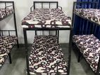 new steel bunker bed with double layer mattress 2