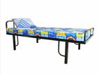 new steel single bed with double layer mattress 6*3ft