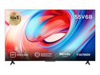 New TCL 55" 4K HDR Google Android UHD TV - TCL55V6B