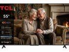 New TCL 55"4K UHD Google TV - TCL55P6K