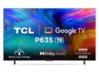 New TCL 70" 4K HDR UHD Smart Google TV - TCL70P635