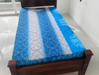 New Teak 6*3 Ft Arch Single Bed and Mattresses