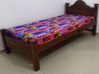 New Teak 6x3ft Single Arch Bed With Double Layer Mattresses 011