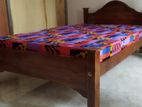 New Teak 6x4ft Arch Bed With Double Layer Mattresses