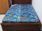 New Teak 6x4ft Box Bed With Arpico Hybrid Mattresses 011