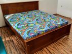 New Teak 6x5ft Bed With Arpico Hybrid Mattresses 011