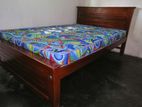 New Teak 72 X48 Box Bed with Arpico Hybrid Mattresses