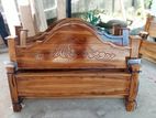 New Teak 72 X48 Double Arch Bed
