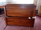 New Teak 72 X48 Double Box Bed
