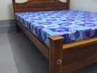 New Teak 72 X60 Queen Arch Bed with Dl Mattress