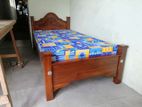 New Teak 72x36 Arch Bed With Double Layer Mattresses