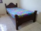 New Teak 72x36 Bed with Double Layer Mattresses