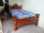 New Teak 72X36 Single Arch Bed with DL Mattress