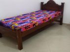 New Teak 72x36 Single Arch Bed With Double Layer Mattresses