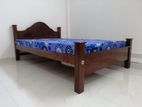 New Teak 72x48 Arch Bed With Classic Foam Double Layer Mattresses