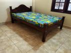 New Teak 72x48 Arch Bed With Double Layer Mattress