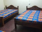 New Teak 72x48 Arch Bed With Double Layer Mattresses