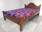 New Teak 72x48 Arch Bed With Double Layer Mattresses