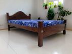 New Teak 72x48 Arch Bed With Double Layer Mattresses