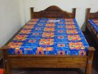 New Teak 72x48 Arch Bed with Double Layer Mattresses