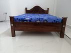 New Teak 72x48 Arch Bed With Double Layer Mattresses