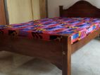 New Teak 72x48 Arch Bed With Double Layer Mattresses