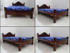 New Teak 72x48 Arch Bed With Double Layer Mattresses