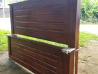 New Teak 72x48 Box Bed with Double Layer Mattresses